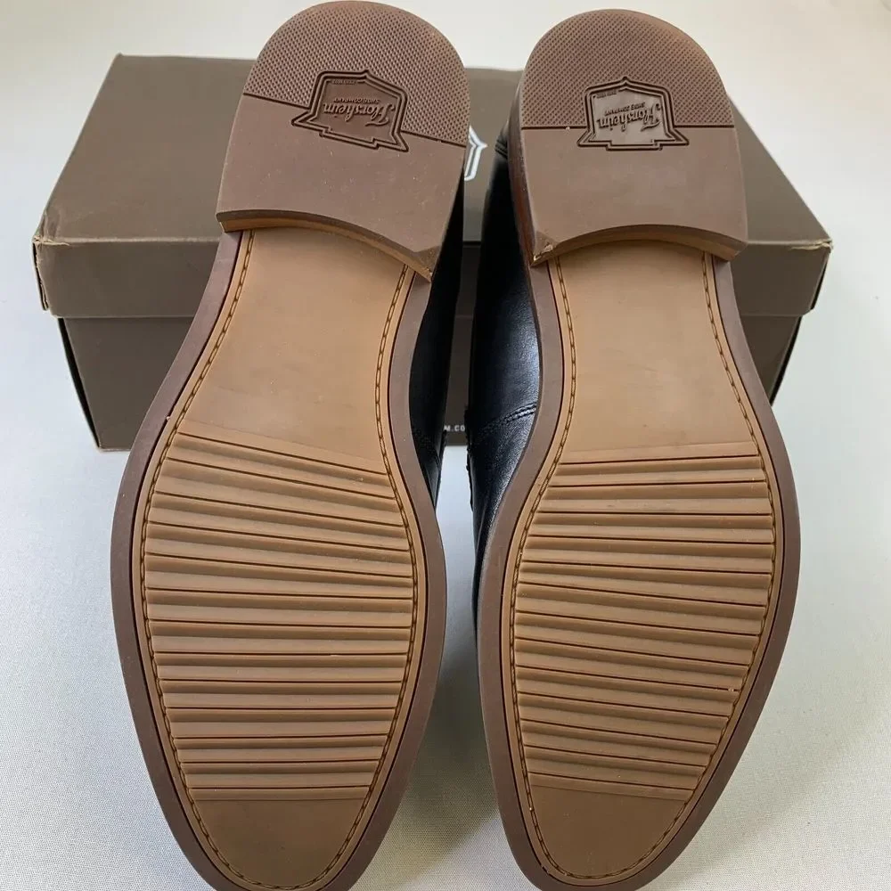 Florsheim Mens Rucci Weave Pny Loafer Black Moc Toe Slip-On Leather Shoes Sz 11W